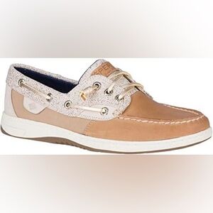 Sperry‎ Women's, Rosefish Boat Shoe Linen Oat Sparkle size 11